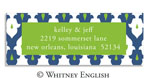 Whitney English Address Labels - Royal Blue Natalie (Holiday) (615334)